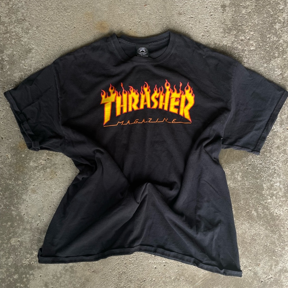 Vintage Thrasher Magazine 90s Graphic T-Shirt Y2K Streetwear San Francisco